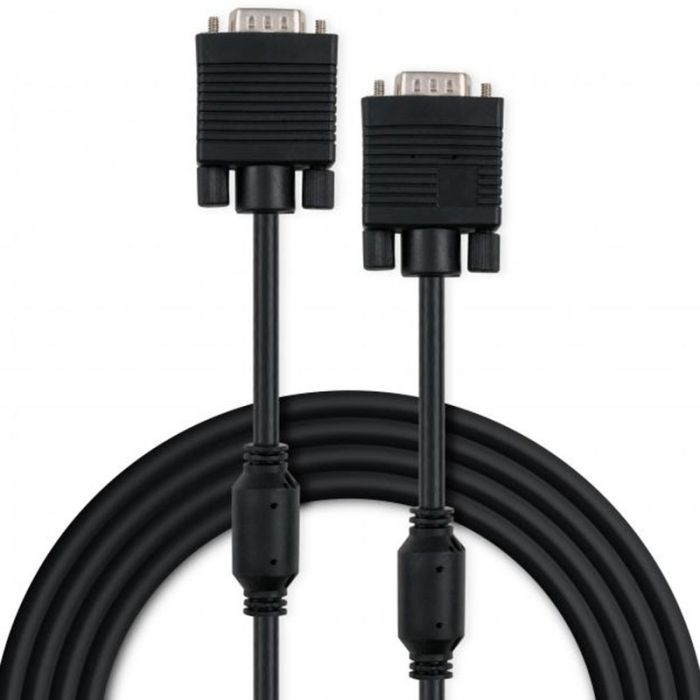 Кабель мультимедийный VGA 3.0m ferrits Vinga (VCPVGAF3BK)
