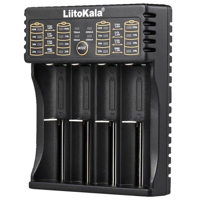 Универсальное зарядное устройство LiitoKala Lii-402 для 18650, AA, AAA Li-Ion, LiFePO4, Ni-MH/Cd + PowerBank