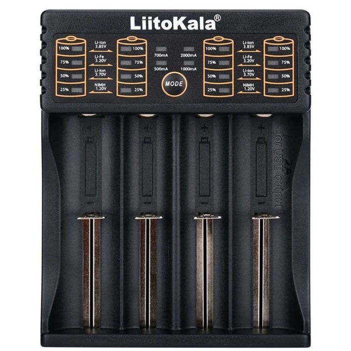 Универсальное зарядное устройство LiitoKala Lii-402 для 18650, AA, AAA Li-Ion, LiFePO4, Ni-MH/Cd + PowerBank