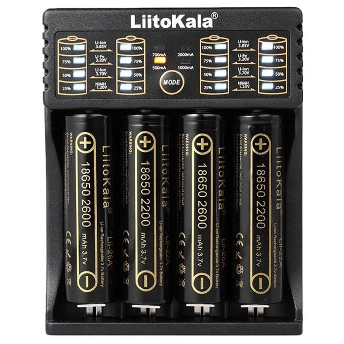 Универсальное зарядное устройство LiitoKala Lii-402 для 18650, AA, AAA Li-Ion, LiFePO4, Ni-MH/Cd + PowerBank