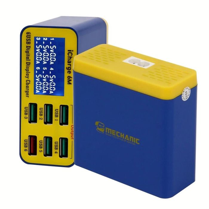 Швидкий зарядний пристрій Mechanic iCharge 6M 3.5A / 5xUSB / 1xUSB QC3.0 / 40W