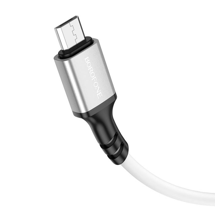 Кабель Borofone BX83 USB to MicroUSB 1m білий
