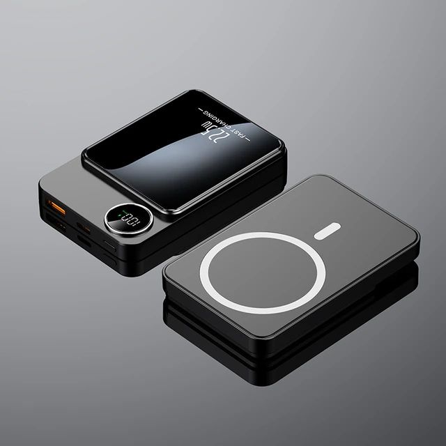 Power bank бездротовий XIYT Y211 / швидка зарядка / Magsafe / Magnetic / 22.5W + 15W / 10000 mAh Black