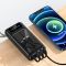 Power bank XIYT Y110 30000 mah + кабель 4 в 1 USB/Micro/Type-C/Lightning/Ліхтарик/Сонячна панель Black