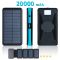 УМБ із сонячною панеллю XIYT HY-1803 / Power bank / 20000 mah / 2xUSB / Micro / Type-C Blue