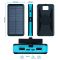 УМБ із сонячною панеллю XIYT HY-1803 / Power bank / 20000 mah / 2xUSB / Micro / Type-C Blue