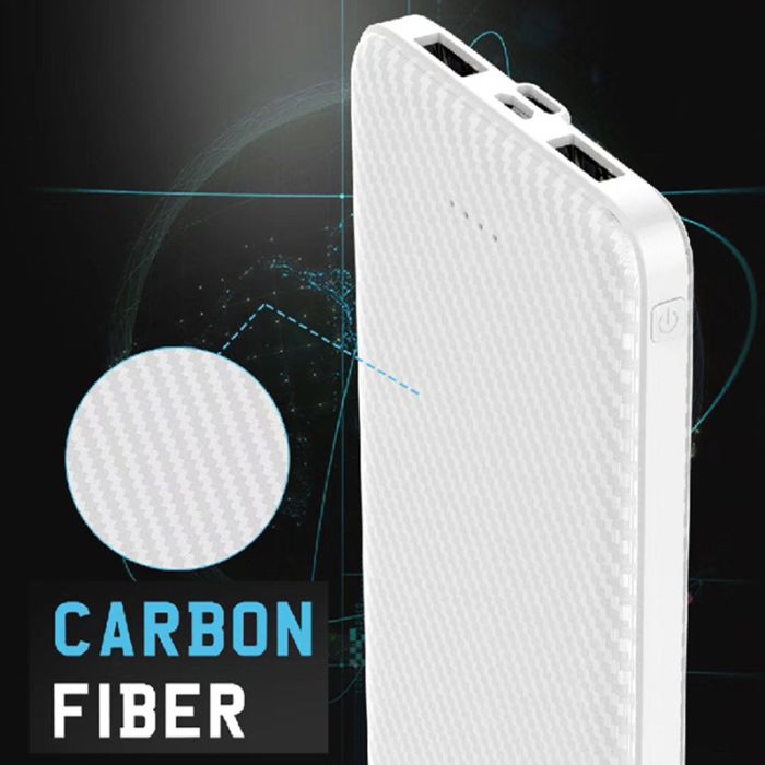 УМБ Power bank XIYT YZB0110 10000 mAh 2xUSB / Micro / Type-C White