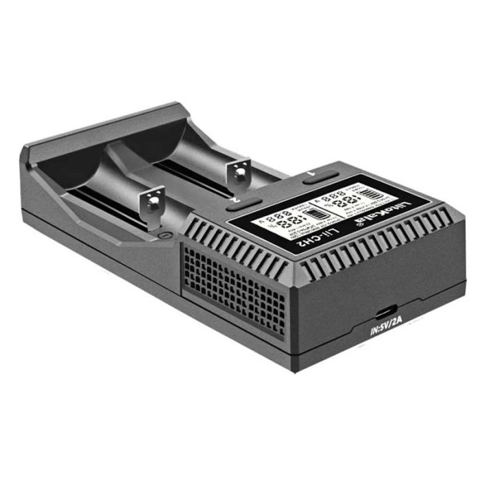 Интеллектуальное зарядное устройство LiitoKala Lii-CH2 для 18650, AA, AAA Li-Ion, LiFePO4, Ni-MH-Cd