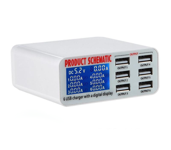 Быстрое зарядное устройство Sunshine SS-304D 3.5A / 6xUSB / 30W