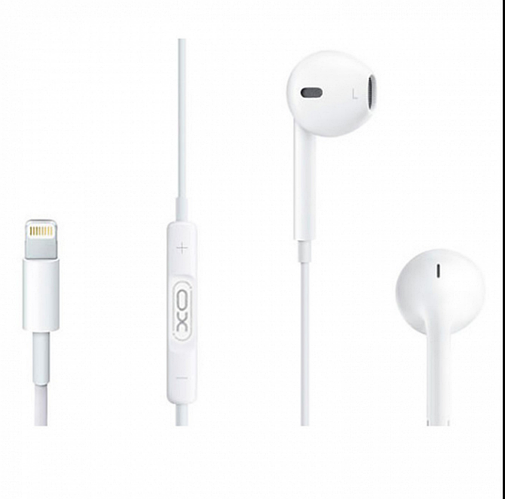 Навушники XO EP45 Wired/Bluetooth earphones lightning White