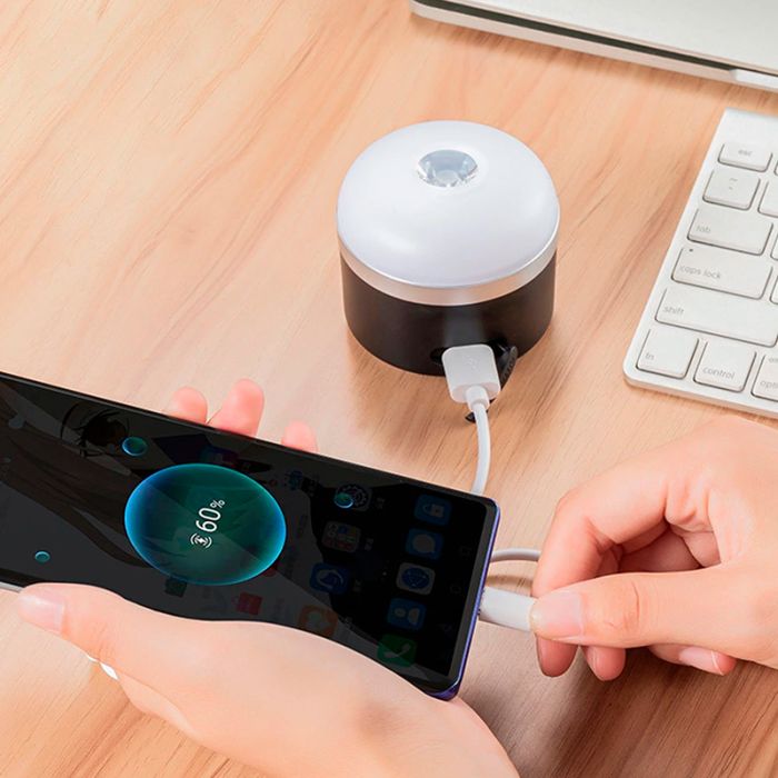 Ліхтар кемпінговий EcoFlow + Powerbank 3600 mAh / 5 режимів / магніт / гачок / IP65 / 5W / Type-C