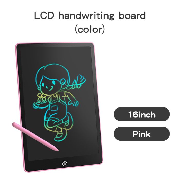 Планшет графічний для малювання, нотаток 16" LCD Writing Pad Pink