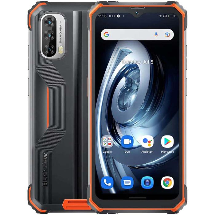 Смартфон Blackview BV7100 6/128GB / 6.58" / 13000 mAh / IP68 / IP69K Mecha Orange (без коробки)