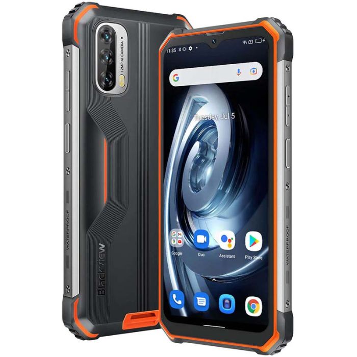 Смартфон Blackview BV7100 6/128GB / 6.58" / 13000 mAh / IP68 / IP69K Mecha Orange (без коробки)