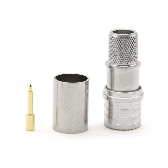 Роз'єм конектор QMA male (тато) обжимний для кабелю 5D-FB RG6 RG5 LMR300 RG304 РК-75