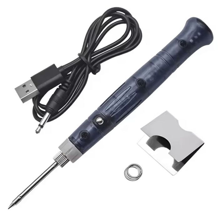 Паяльник BT-8U портативный с подставкой / питание USB 5В / 400°C / 8 Вт