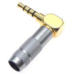 Разъём  HM-450 4pin 3.5mm mini-jack угловой Серый