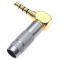 Роз'єм HM-450 4pin 3.5mm mini-jack кутовий Сірий
