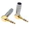 Роз'єм HM-081 3pin 3.5mm mini-jack кутовий Сірий