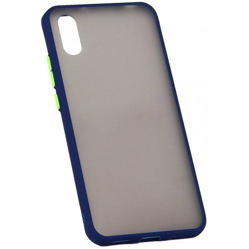 Чехол Matte Case для Realme 5 Pro Navy Синий/Зеленый