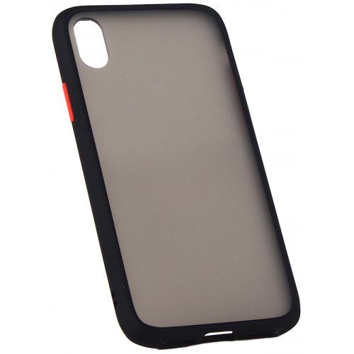 Чехол Matte Case для Vivo Y30 Черный/Красный