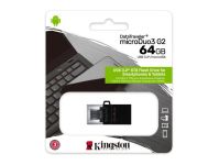 Flash накопитель Kingston DataTraveler 64Gb microDuo 3.0 G2, Black