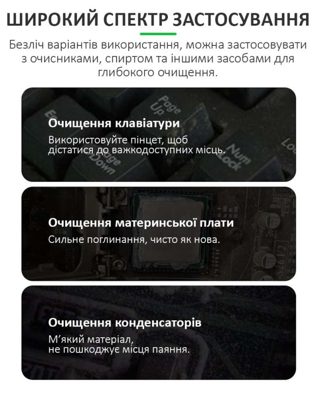 Наногубки Relife HO1 для очищення плат, мікросхем / 10мм / комплект 500шт