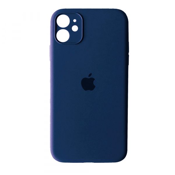 Чехол Silicone Case Full Camera для iPhone 12 (63) deep navy