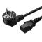 Кабель питания Schuko PC-186 CEE 7/7 - IEC C13 евровилка / медь / 0.5мм / 1.5м