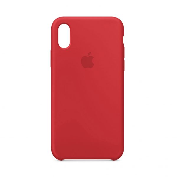 Чохол Silicone case для iPhone X/XS red