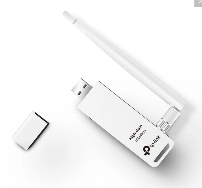 Сетевой адаптер USB TP-LINK TL-WN722N Wi-Fi 802.11g/n 150Mb, USB 2.0, съемная антенна