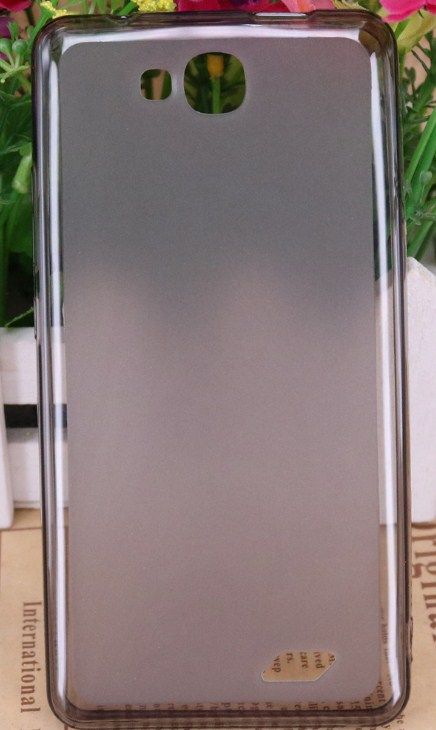 Чехол-накладка для Oukitel C3 черный прозрачный
