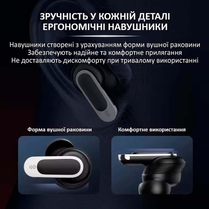 Навушники бездротові V8 TWS Earbuds з LED дисплеєм, Bluetooth 5.3, ANC, 530mAh, IPX5 Gold