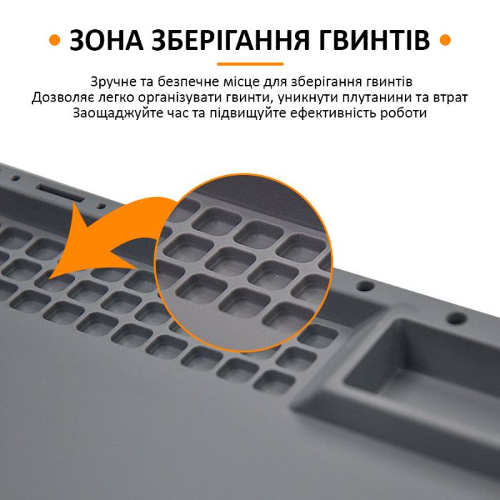 Теплоизоляционный силиконовый коврик TELIJIA TE-612 для пайки и ремонта техники / 380x210 мм