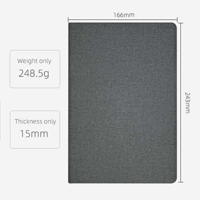 Чохол книжка для планшета Blackview Tab 12 / Tab 12 Pro / підставка / силіконова основа / сірий