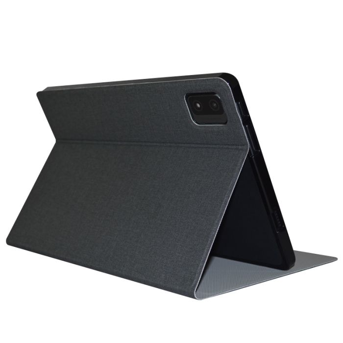 Чехол книжка для планшета Blackview Tab 12 / Tab 12 Pro / подставка / силиконовая основа / черный