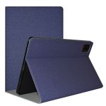 Чехол книжка для планшета Blackview Tab 12 / Tab 12 Pro / подставка / силиконовая основа / синий
