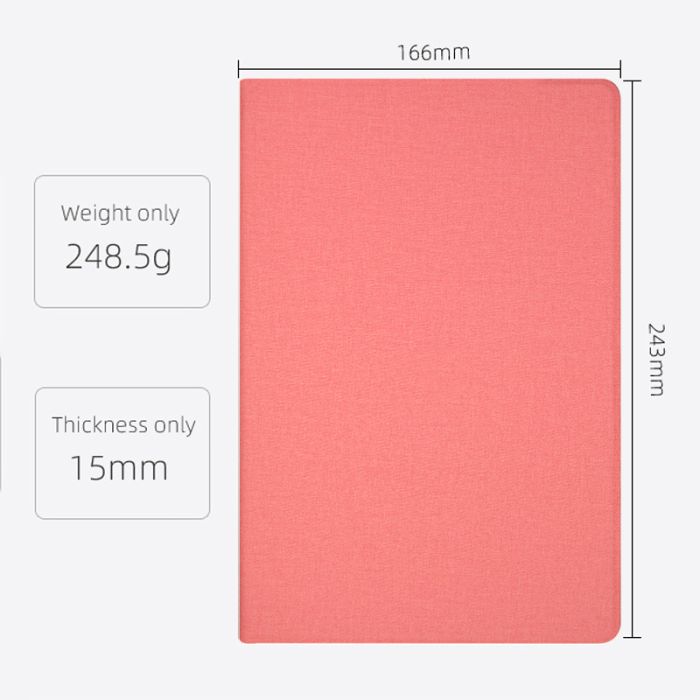 Чехол книжка для планшета Blackview Tab 12 / Tab 12 Pro / подставка / силиконовая основа / розовый