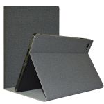 Чехол книжка для планшета Blackview Tab 15 / Tab 15 Pro / подставка / силиконовая основа / серый