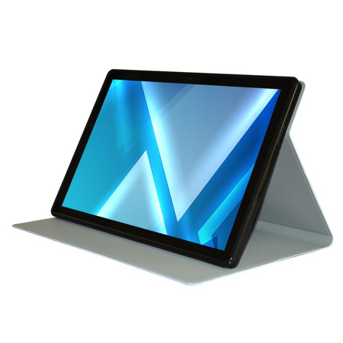 Чехол книжка для планшета Blackview Tab 15 / Tab 15 Pro / подставка / силиконовая основа / черный