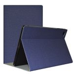 Чехол книжка для планшета Blackview Tab 15 / Tab 15 Pro / подставка / силиконовая основа / синий