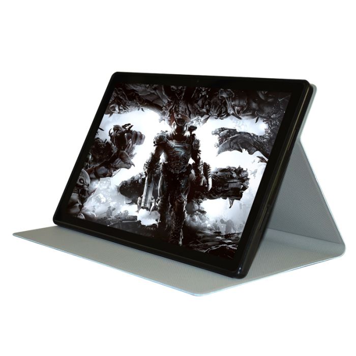 Чохол книжка для планшета Blackview Tab 15 / Tab 15 Pro / підставка / силіконова основа / золотой