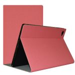 Чехол книжка для планшета Blackview Tab 15 / Tab 15 Pro / подставка / силиконовая основа / розовый