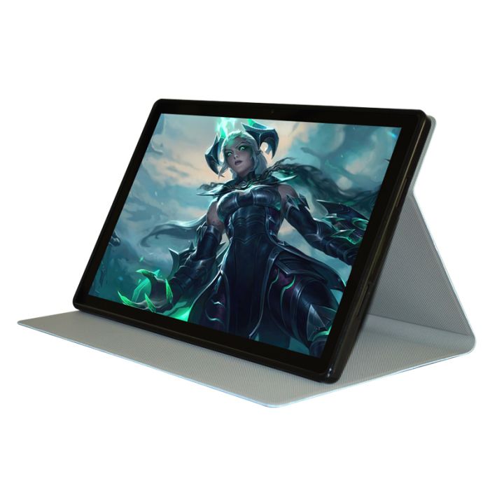 Чехол книжка для планшета Blackview Tab 15 / Tab 15 Pro / подставка / силиконовая основа / розовый