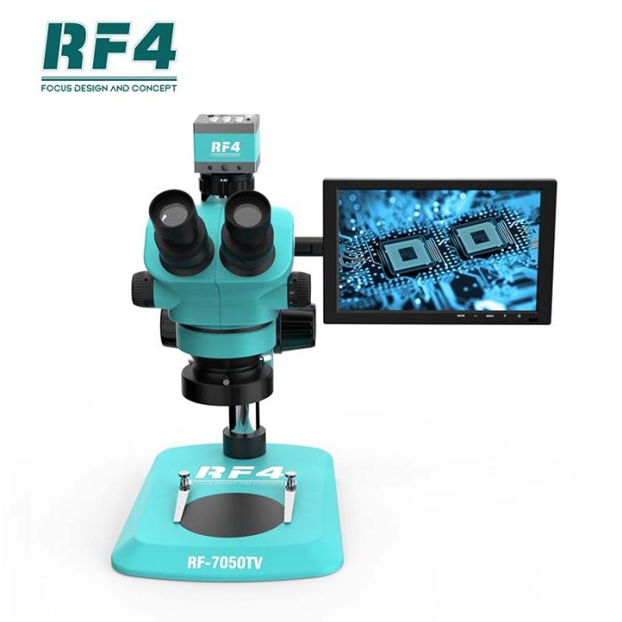 Мікроскоп тринокулярний RF4 RF7050TV-2KC2-S010 / HD монітор 10'' / камера 2K HD / підсвічування