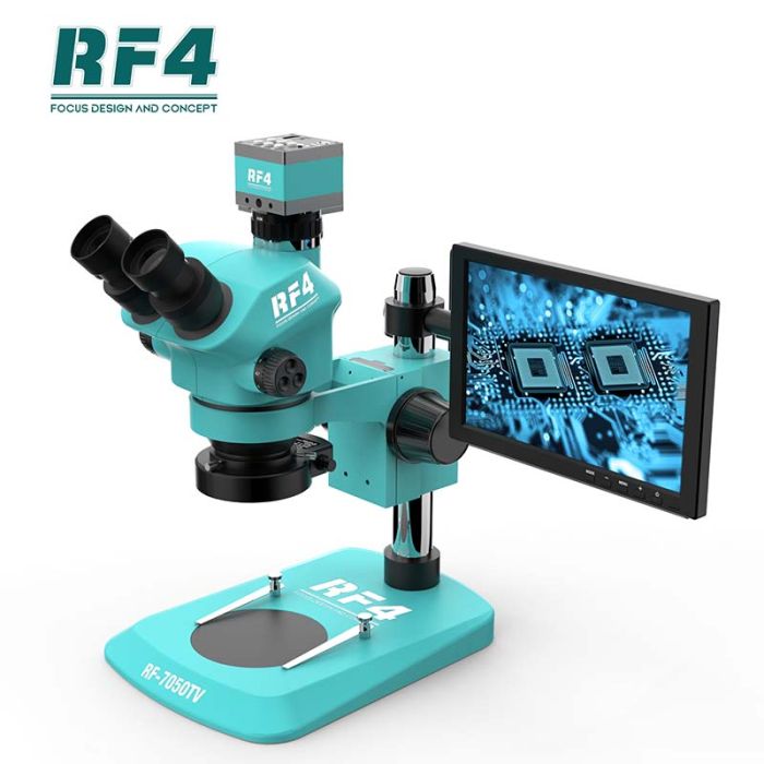 Мікроскоп тринокулярний RF4 RF7050TV-2KC2-S010 / HD монітор 10'' / камера 2K HD / підсвічування