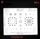 Трафарет BGA Amaoe MZ:1 MT6595W CPU (0.12mm)