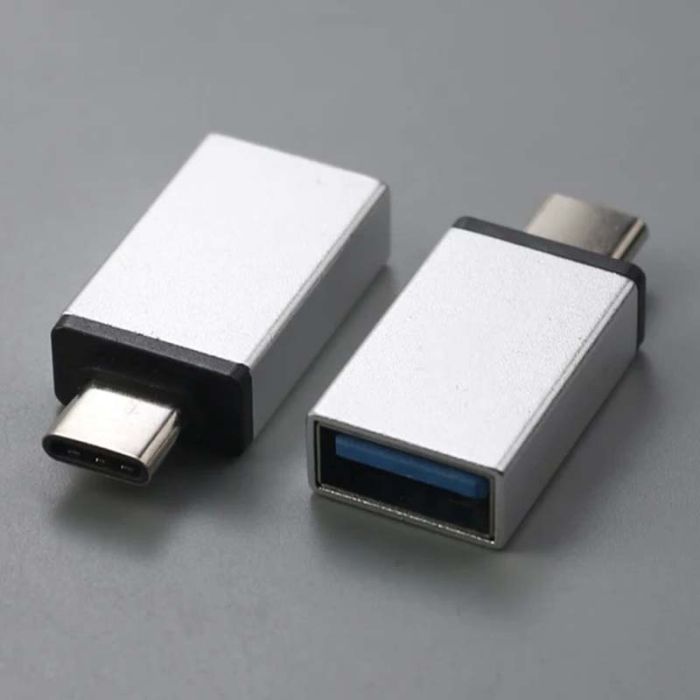 OTG перехідник USB Type-C - USB 3.0 адаптер Сірий
