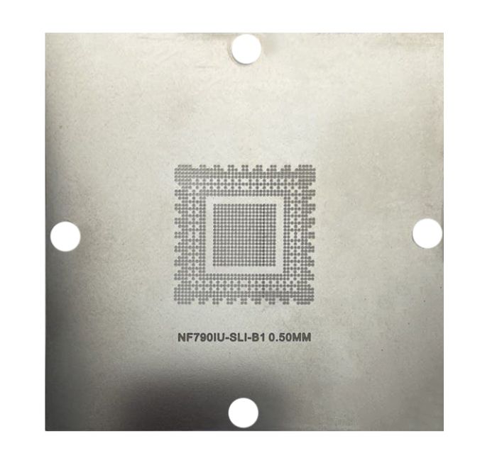 Трафарет BGA прямого нагріву NF790IU-SLI-B1 (0.50mm) 90 x 90 mm