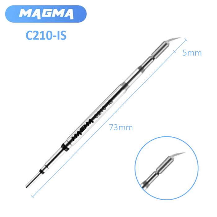 Жало, наконечник Magma C210-IS / изогнутый конус / для паяльника / паяльных станций